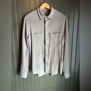 Gray Long Sleeve Lululemon Button-Up Shirt